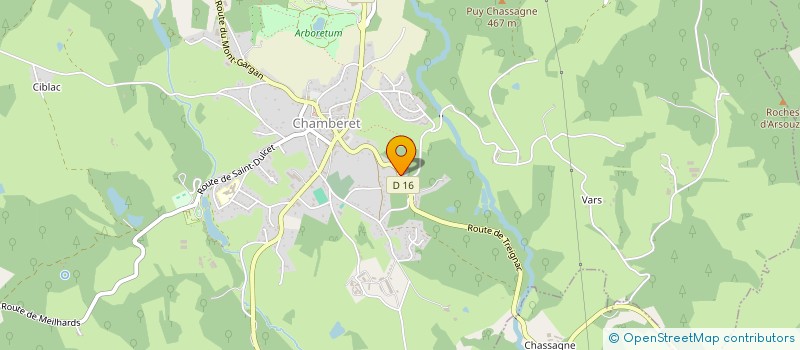 localisation de l'entreprise EURL JACQUES BOULANGER  CHAMBERET