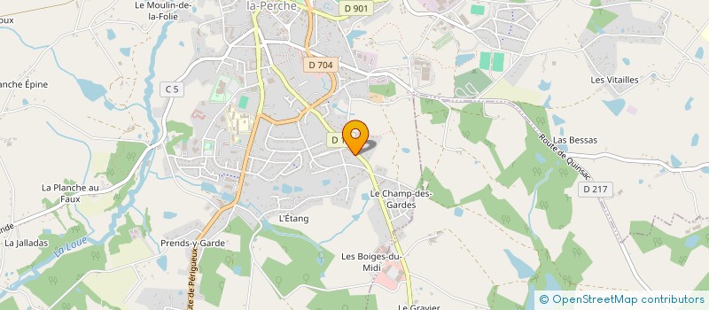 localisation de l'entreprise EURL JACQUES CUBERTAFON à SAINT-YRIEIX-LA-PERCHE