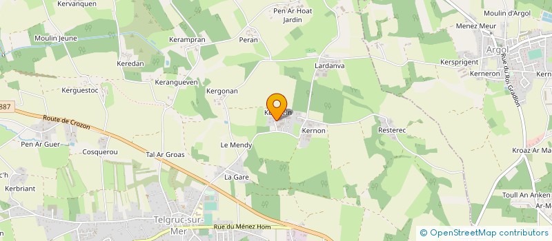 localisation de l'entreprise EURL JACQUES RIOU à TELGRUC-SUR-MER