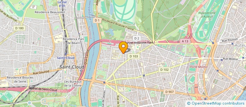 localisation de l'entreprise EURL JACQUESSON à BOULOGNE-BILLANCOURT