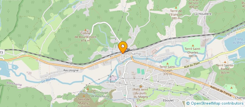 localisation de l'entreprise EURL JACQUEY  RONCHAMP