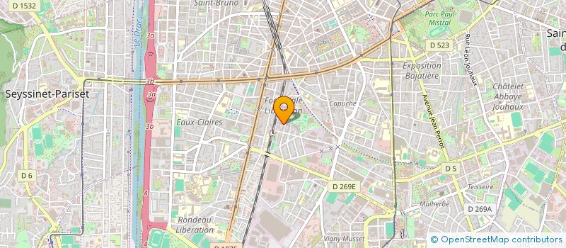 localisation de l'entreprise EURL JAK DUVAL à GRENOBLE