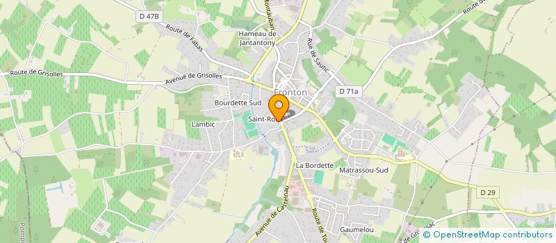 localisation de l'entreprise EURL JAO  FRONTON