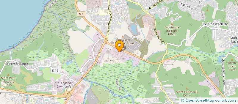 localisation de l'entreprise EURL JARDI PLUS  CAYENNE