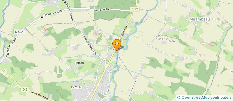 localisation de l'entreprise EURL JARDINERIE OCCITANE  L'ISLE-EN-DODON