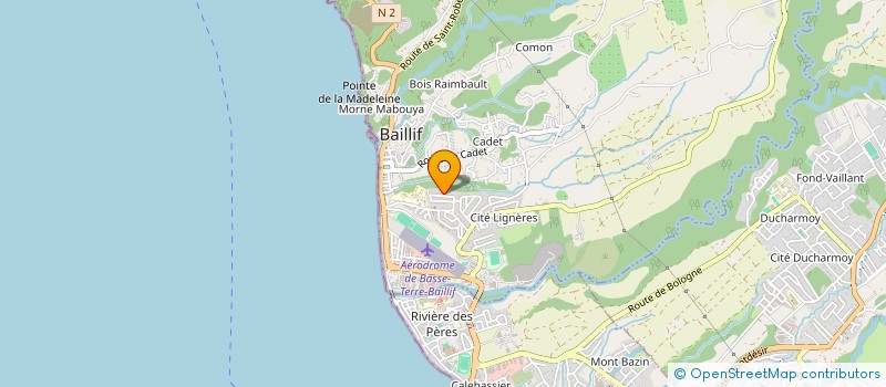 localisation de l'entreprise EURL JARDINS DE GUADELOUPE  BAILLIF