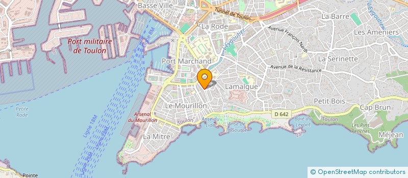 localisation de l'entreprise EURL JAUBERT  TOULON