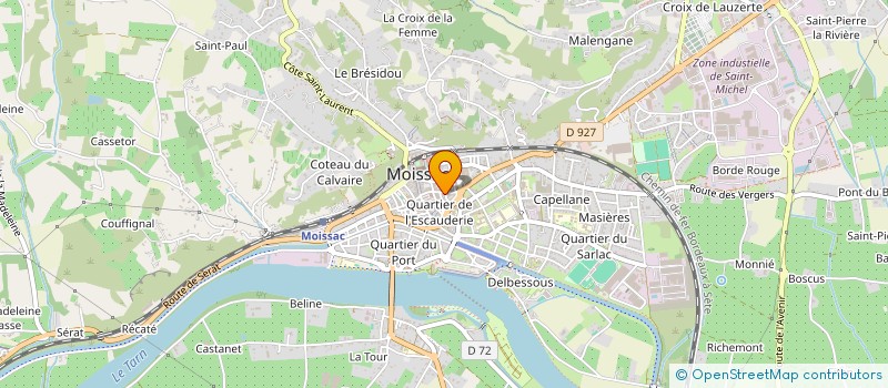 localisation de l'entreprise EURL JAVA CHAUSSURES à MOISSAC