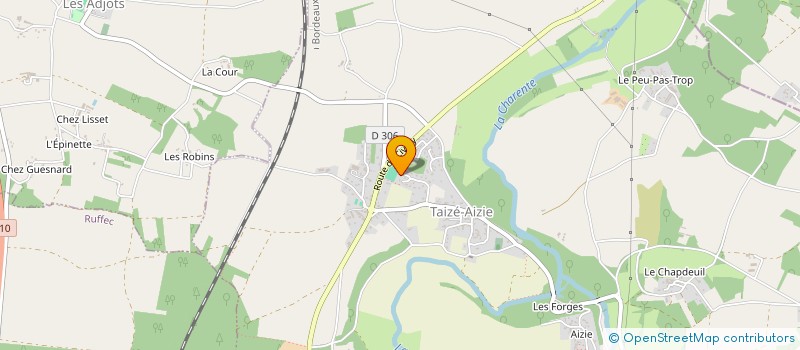 localisation de l'entreprise EURL JEAN-CHRISTOPHE BEAUFILS  TAIZE-AIZIE