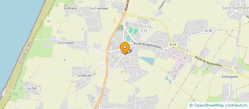 localisation de l'entreprise EURL JEAN-DANIEL PIQUENOT  OCTEVILLE-SUR-MER