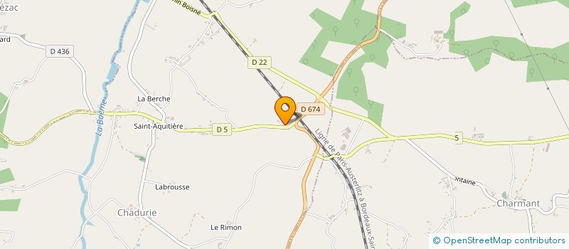localisation de l'entreprise EURL JEAN (EXPLOITATION UNIPERSONNELLE A RESPONSABILITE LIMITEE) à CHADURIE