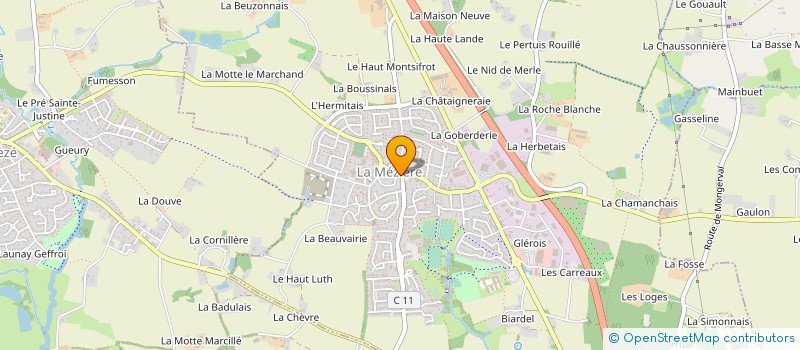 localisation de l'entreprise EURL JEAN FLORIANE à LA MEZIERE