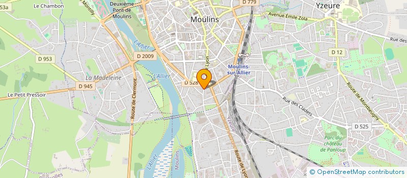 localisation de l'entreprise EURL JEAN FLOURY  MOULINS