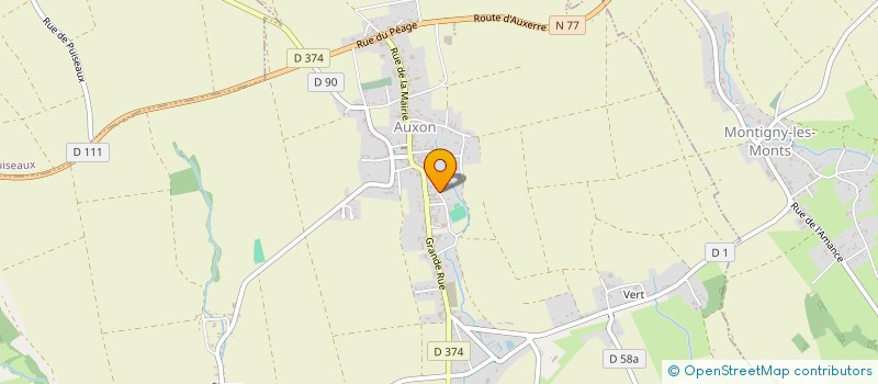 localisation de l'entreprise EURL JEAN MARC JOSSIER  AUXON