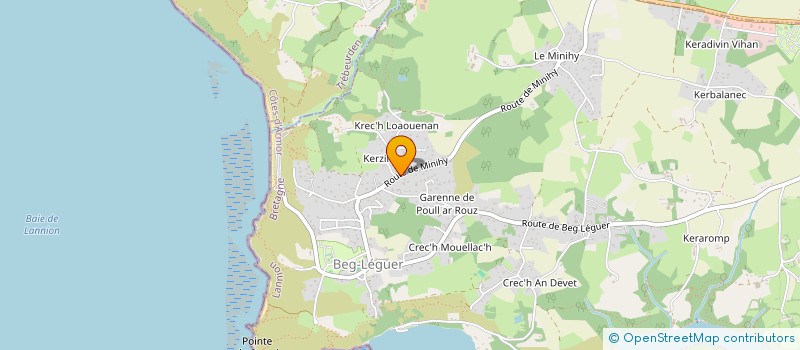 localisation de l'entreprise EURL JEAN NOEL GRUAU à LANNION