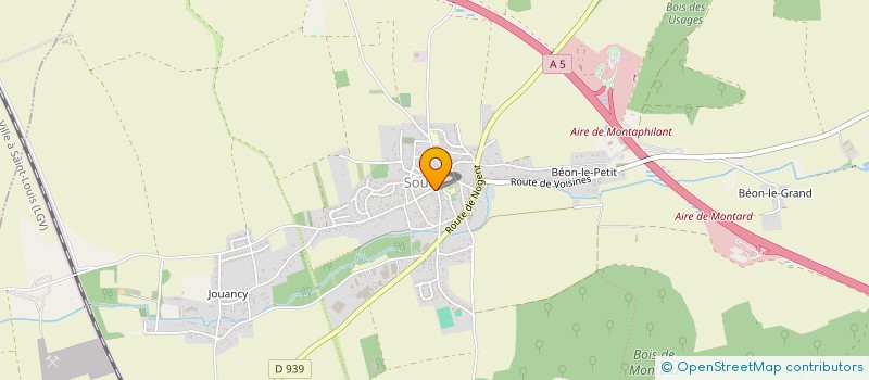 localisation de l'entreprise EURL JEAN-OLIVIER BARDET  SOUCY