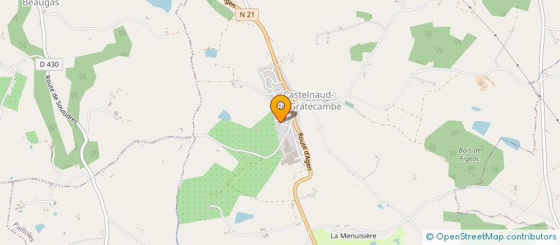 localisation de l'entreprise EURL JEAN PAUL COQUINOT  CASTELNAUD-DE-GRATECAMBE