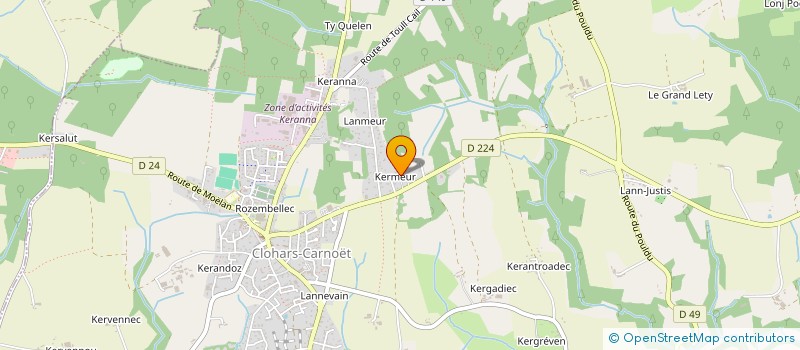 localisation de l'entreprise EURL JEAN POSTEC à CLOHARS-CARNOET