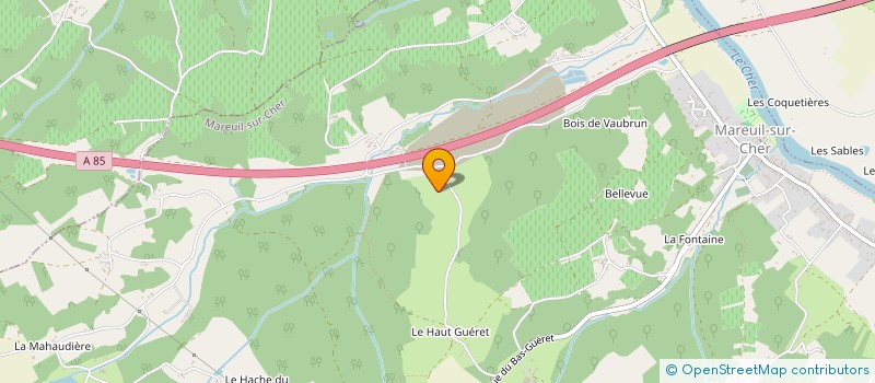 localisation de l'entreprise EURL JEANDOT CARRELAGE  MAREUIL-SUR-CHER