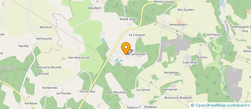 localisation de l'entreprise EURL JEGAT à LANDEVANT