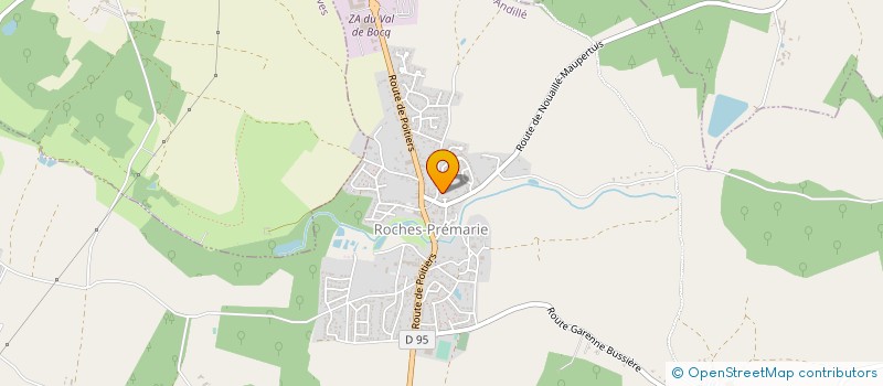 localisation de l'entreprise EURL JEREMY  ROCHES-PREMARIE-ANDILLE