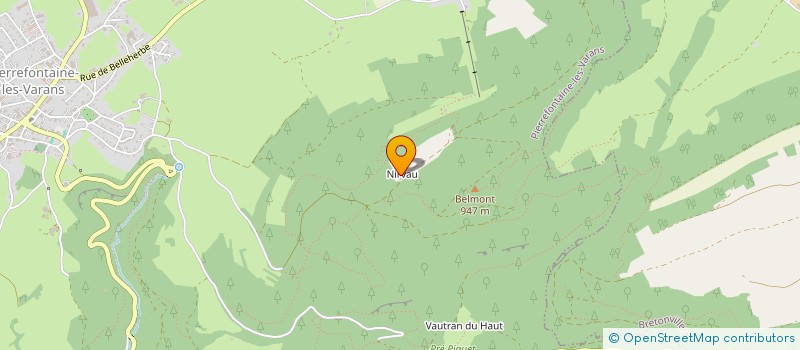 localisation de l'entreprise EURL JEREMY TALVAT  PIERREFONTAINE-LES-VARANS