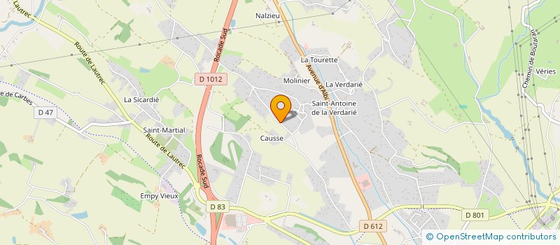 localisation de l'entreprise EURL JEROME GAU  PEYREGOUX