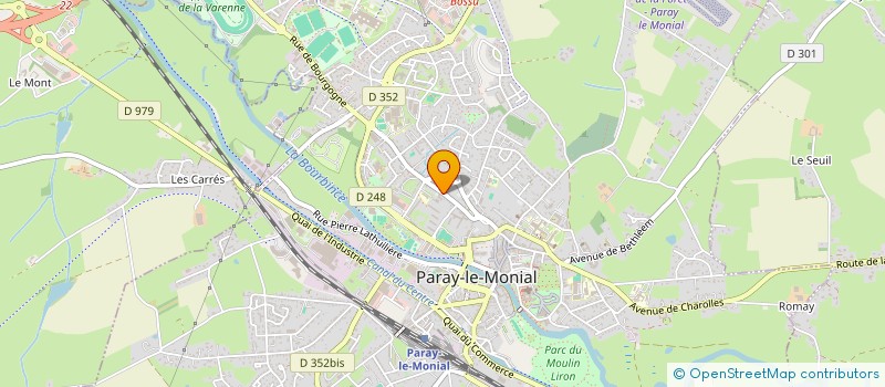 localisation de l'entreprise EURL JEROME LAMY à PARAY-LE-MONIAL