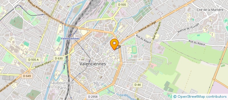 localisation de l'entreprise EURL JEROME MASSET COIFFEUR à VALENCIENNES