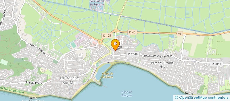 localisation de l'entreprise EURL JET-LAG à LA TRANCHE-SUR-MER