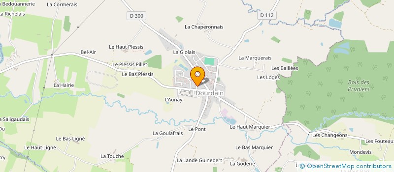 localisation de l'entreprise EURL JEULAND INFORMATIQUE  DOURDAIN