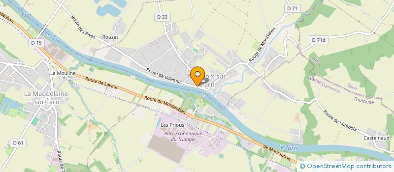 localisation de l'entreprise EURL JEZEQUEL  MIREPOIX-SUR-TARN