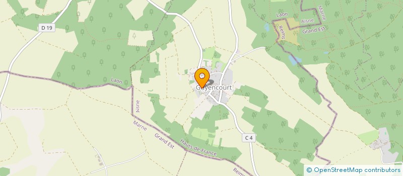 localisation de l'entreprise EURL JEZEQUEL PHILIPPE  GUYENCOURT