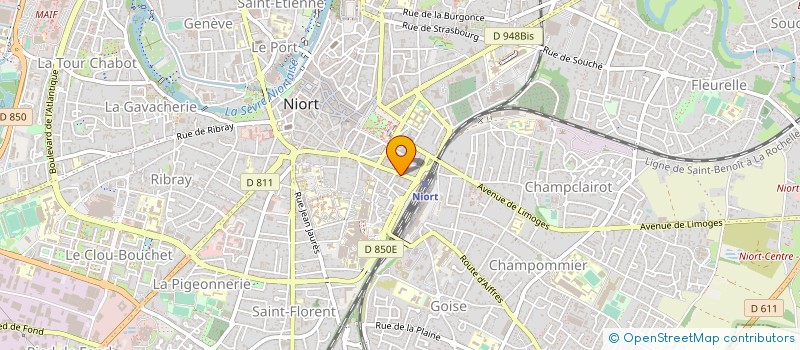 localisation de l'entreprise EURL JFFOULADOU à NIORT