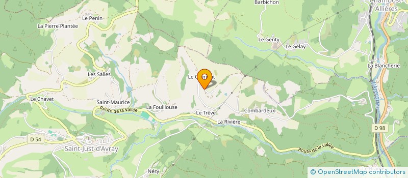 localisation de l'entreprise EURL JLM RENOVATION  SAINT-JUST-D'AVRAY