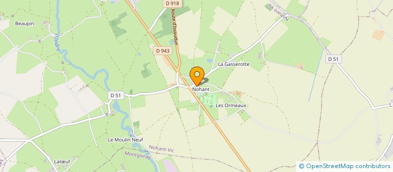 localisation de l'entreprise EURL JMB à THEVET-SAINT-JULIEN
