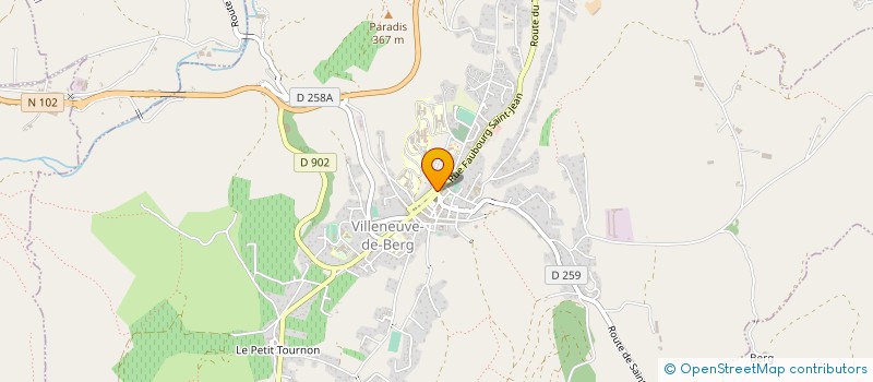 localisation de l'entreprise EURL JMP  VILLENEUVE-DE-BERG