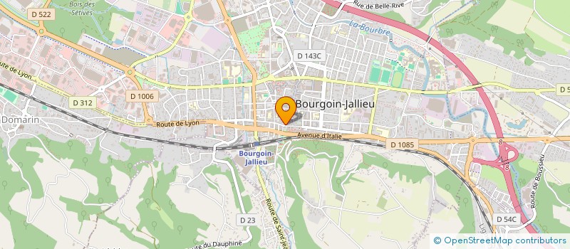 localisation de l'entreprise EURL JOCELYNE  BOURGOIN-JALLIEU