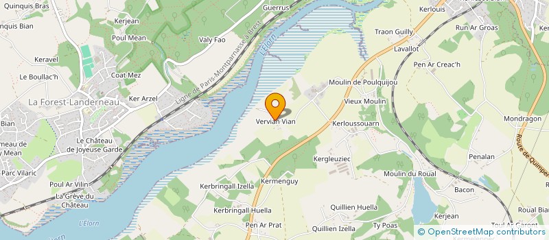 localisation de l'entreprise EURL JOEL BOURHIS  DIRINON