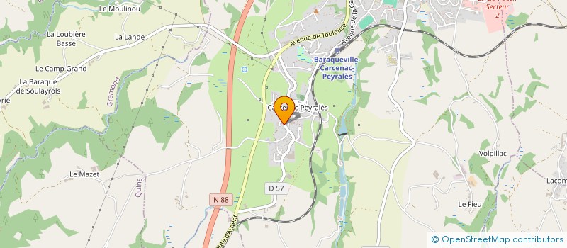 localisation de l'entreprise EURL JOEL MALATERRE SERVICES AUX PARTICULIERS à BARAQUEVILLE