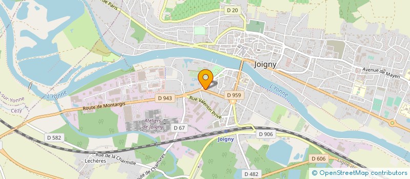 localisation de l'entreprise EURL JOIGNY MOQUETTE à JOIGNY