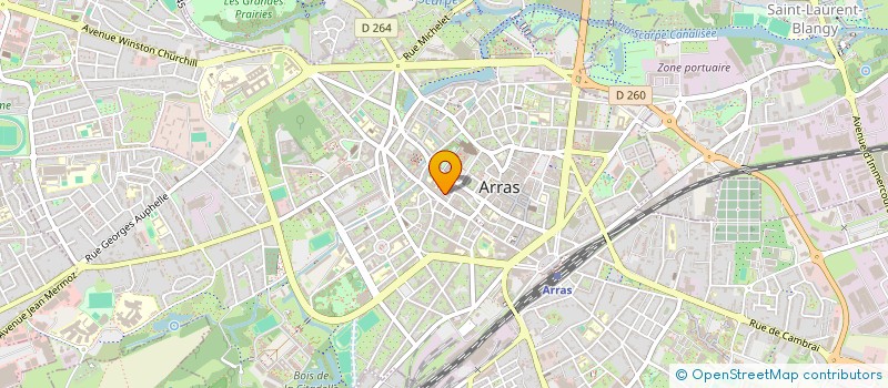 localisation de l'entreprise EURL JOLIES COURBES à ARRAS