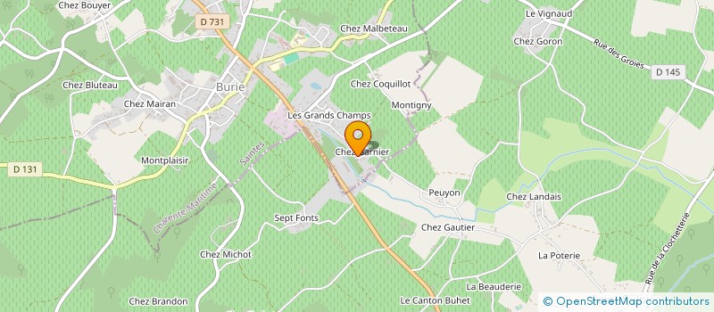 localisation de l'entreprise EURL JOLLIET PERE FILS  BURIE