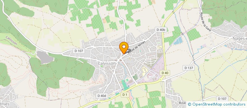 localisation de l'entreprise EURL JONATHAN TAXI DU GARD  CALVISSON