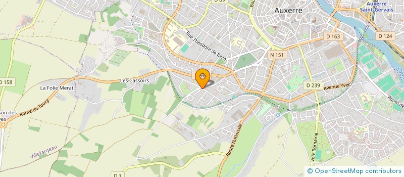 localisation de l'entreprise EURL JOSE VIE à AUXERRE