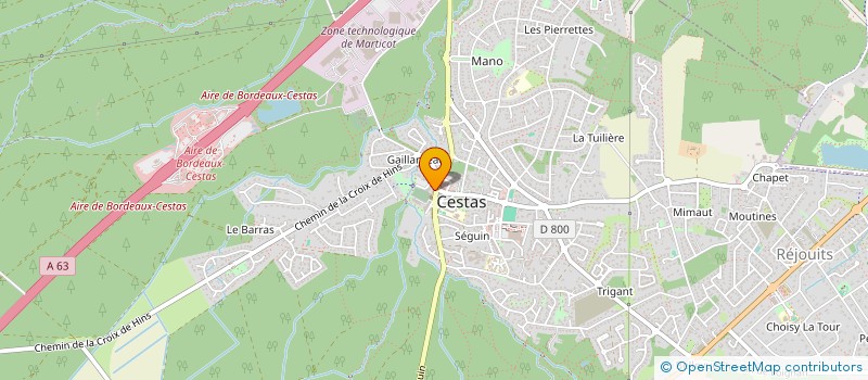 localisation de l'entreprise EURL JOURDAN à CESTAS