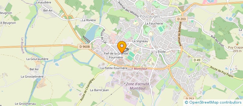 localisation de l'entreprise EURL JUBERT SERVICES  POUZAUGES