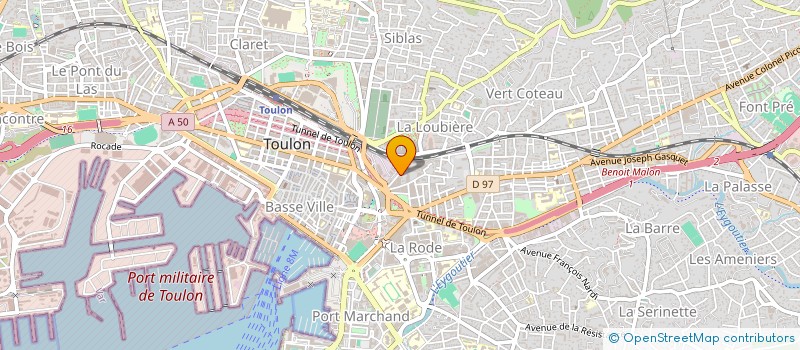 localisation de l'entreprise EURL JUDY  TOULON