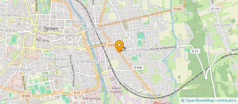 localisation de l'entreprise EURL JUEL PAYSAGES  SEMEAC