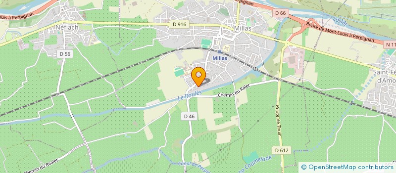 localisation de l'entreprise EURL JULIEN à MILLAS